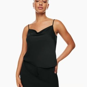 Wilfred Aritzia Cowlneck Black Cami